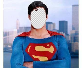 Fotomontage Zu Werden Superman Mit Dem Foto Das Sie Dieses Online Effekt Photoeffekte