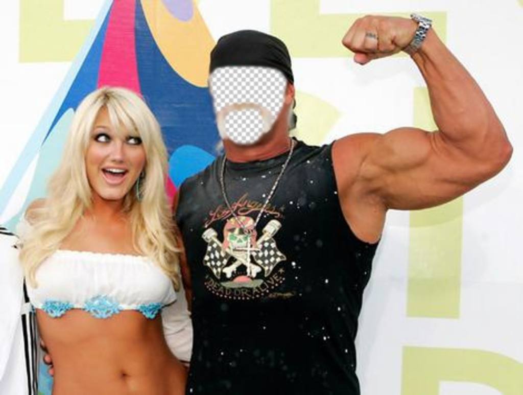 Wenn Sie Hulk Hogan sein, dies ist Ihr Fotomontage des berühmten Kämpfer wollen. ..