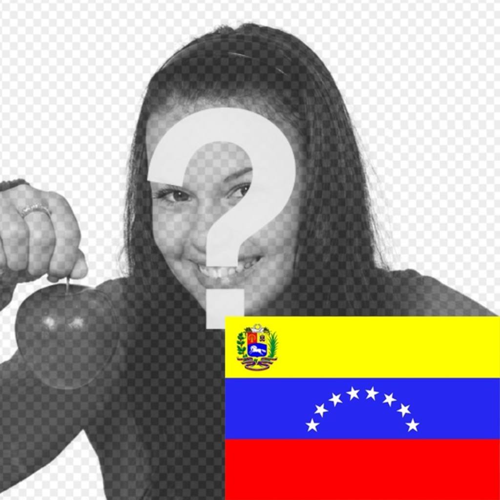 Fotomontage, die Flagge von Venezuela in Ihr Foto setzen. ..