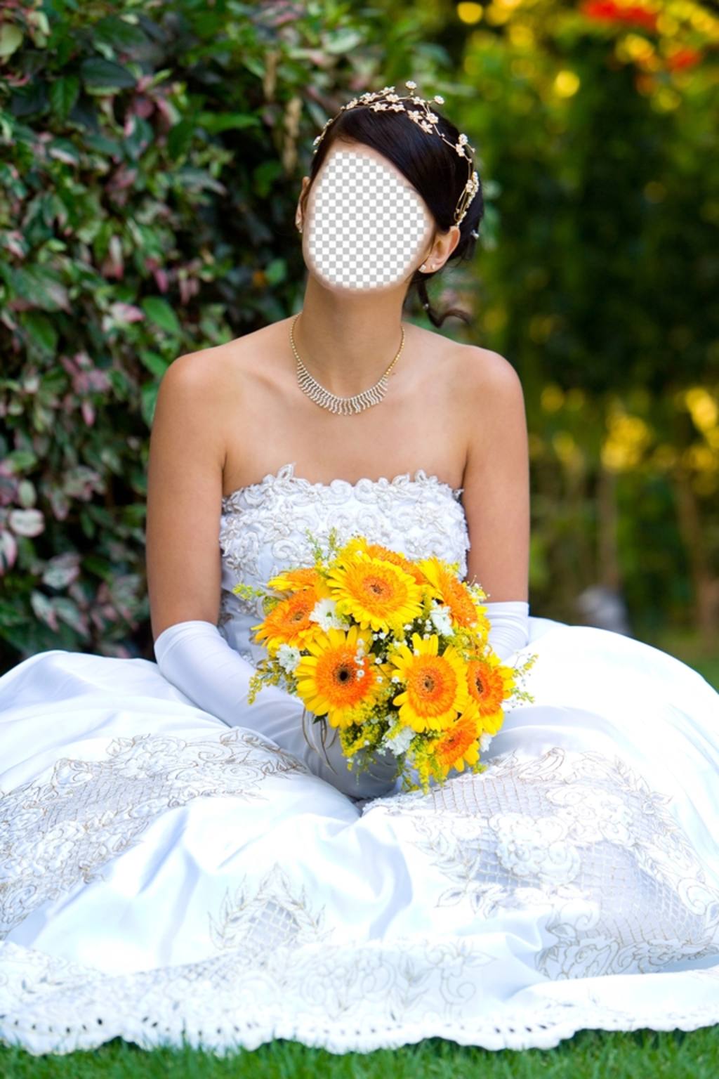 Fotomontage mit einer Freundin mit dem Gesicht zu gestalten, wie Sie Ihre Hochzeit ..