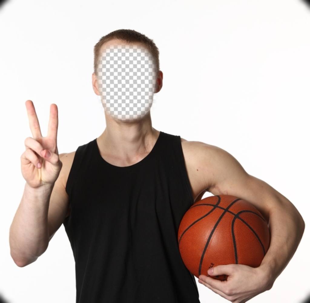 Werden Sie ein Basketball-Trainer mit diesem Spaß-Effekt ein Foto der Montage ..