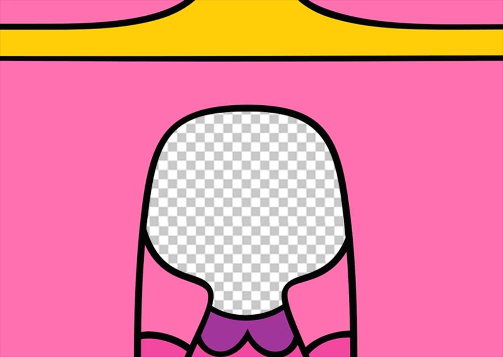 Facial Fotomontage zu werden Prinzessin Bubblegum von Adventure Time! Laden Sie ..