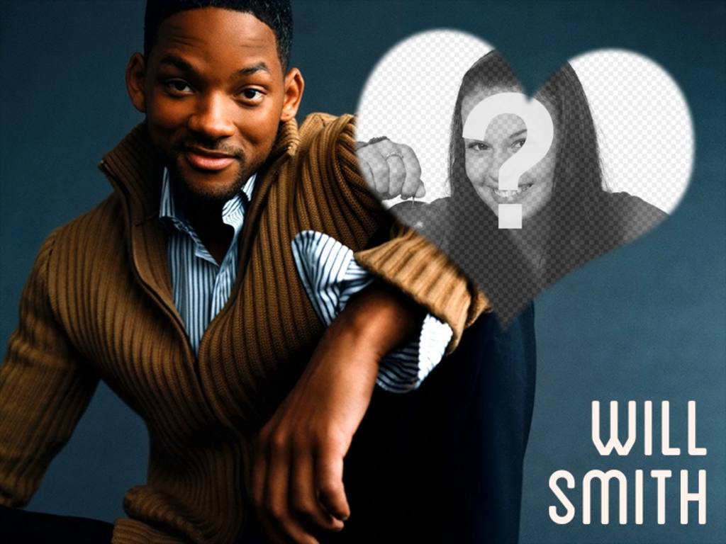 Collage von Will Smith mit Ihrem Foto ..