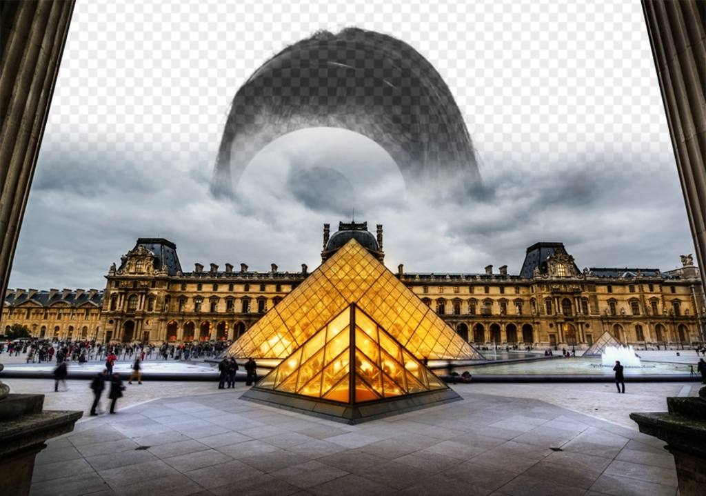 Postal Museum Louvre in Paris, mit Ihrem Foto personalisieren. ..