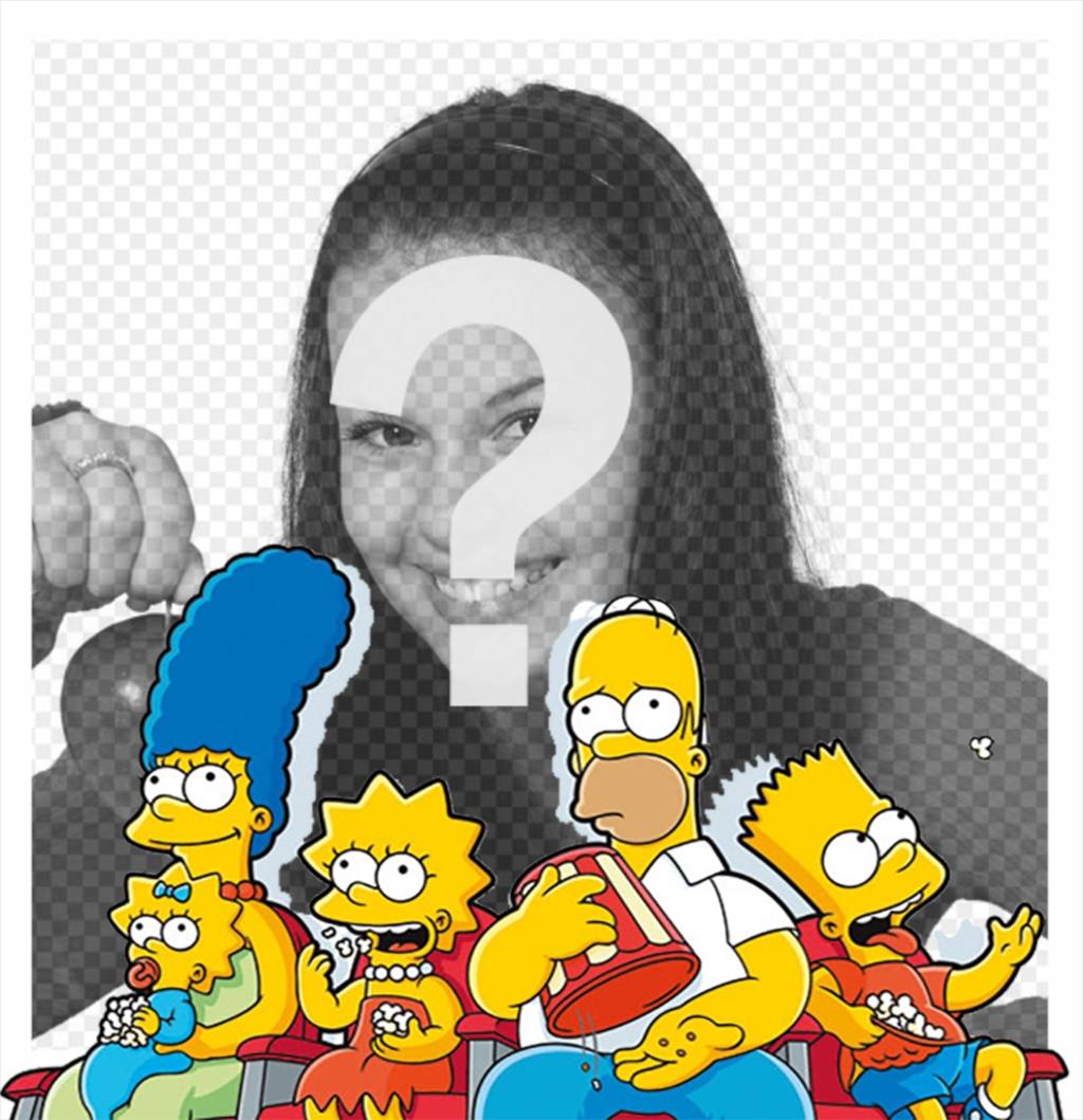 Fotoeffekt der Simpsons, um das Foto ..