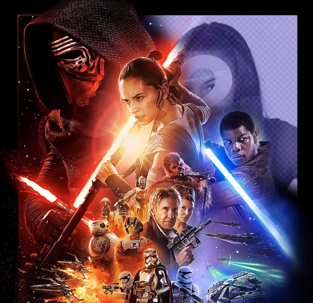 Fotoeffekt von Star Wars VII poster Ihr Foto ..