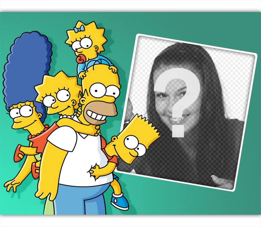 Laden Sie Ihr Foto zusammen mit all den Simpson-Familie und kostenlos ..