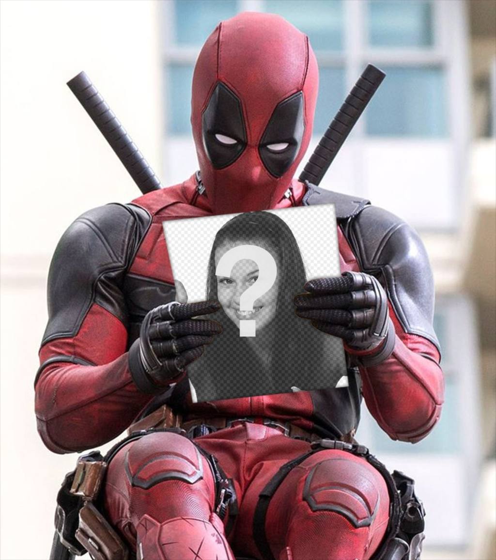 Deadpool Halten Sie Ihr Foto mit diesem kostenlosen Effekt ..