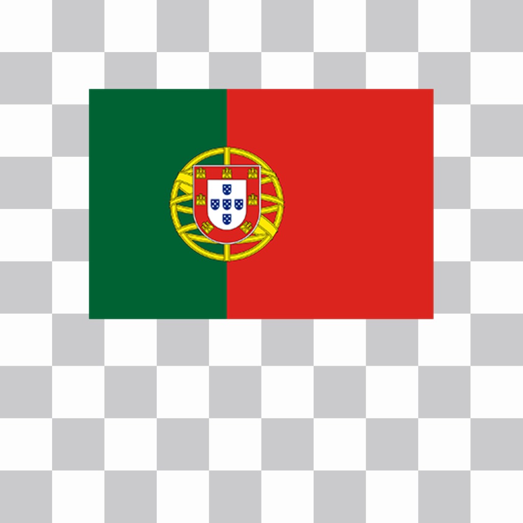 Aufkleber von Portugal-Flagge auf Ihren Fotos hinzufügen ..