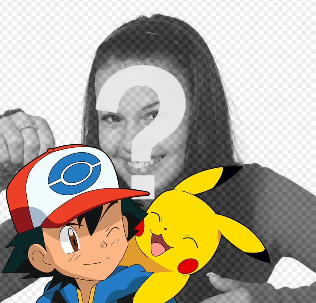 Effekt mit Ash und Pikachu, wo Sie Ihr Foto kostenlos ..