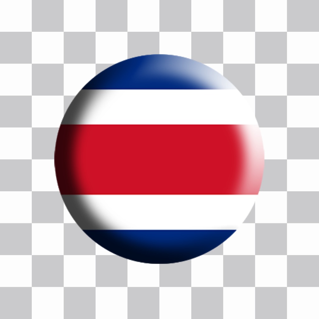 Costa Rica Flagge förmige Platte, um Ihre Fotos ..