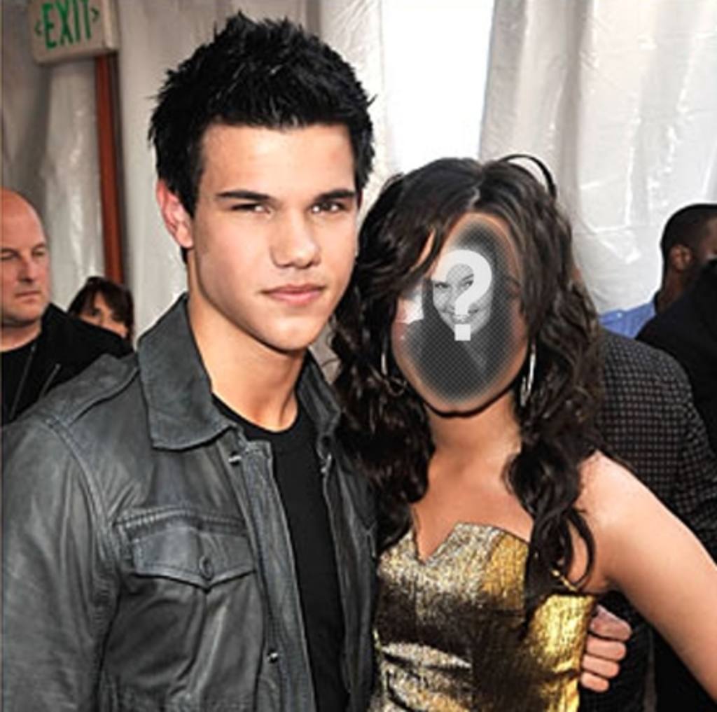 Haben Sie ein Foto als Frau neben Taylor Lautner, Schauspieler Kampfsportler für die Twilight-Saga bekannt. Bis der einen Seite und speichern oder per..